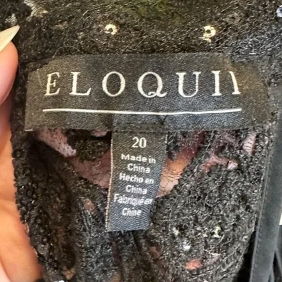 Eloquii Embellished Victorian Gothic Dress - Tortured Poets Society Vibe SZ 20 - Picture 4 of 5